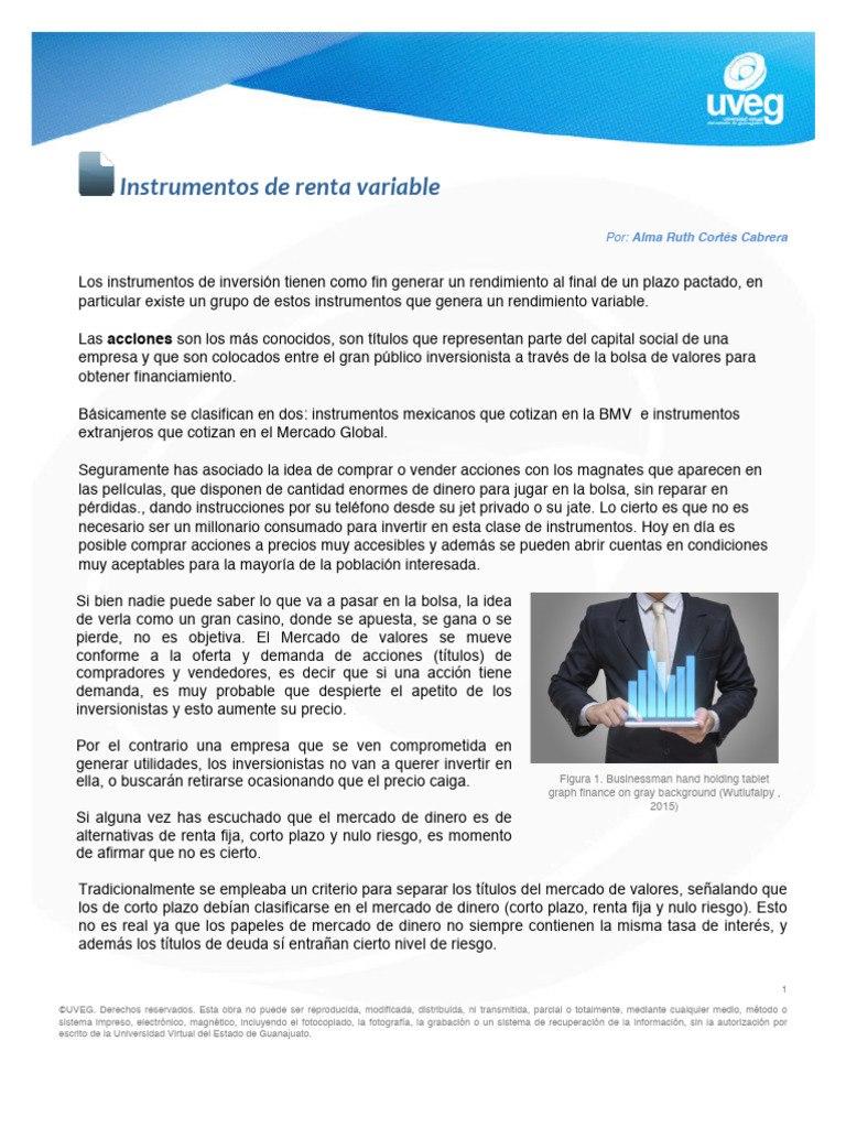 Instrumentos de Renta Variable: Acciones | PDF | Compartir (Finanzas ...