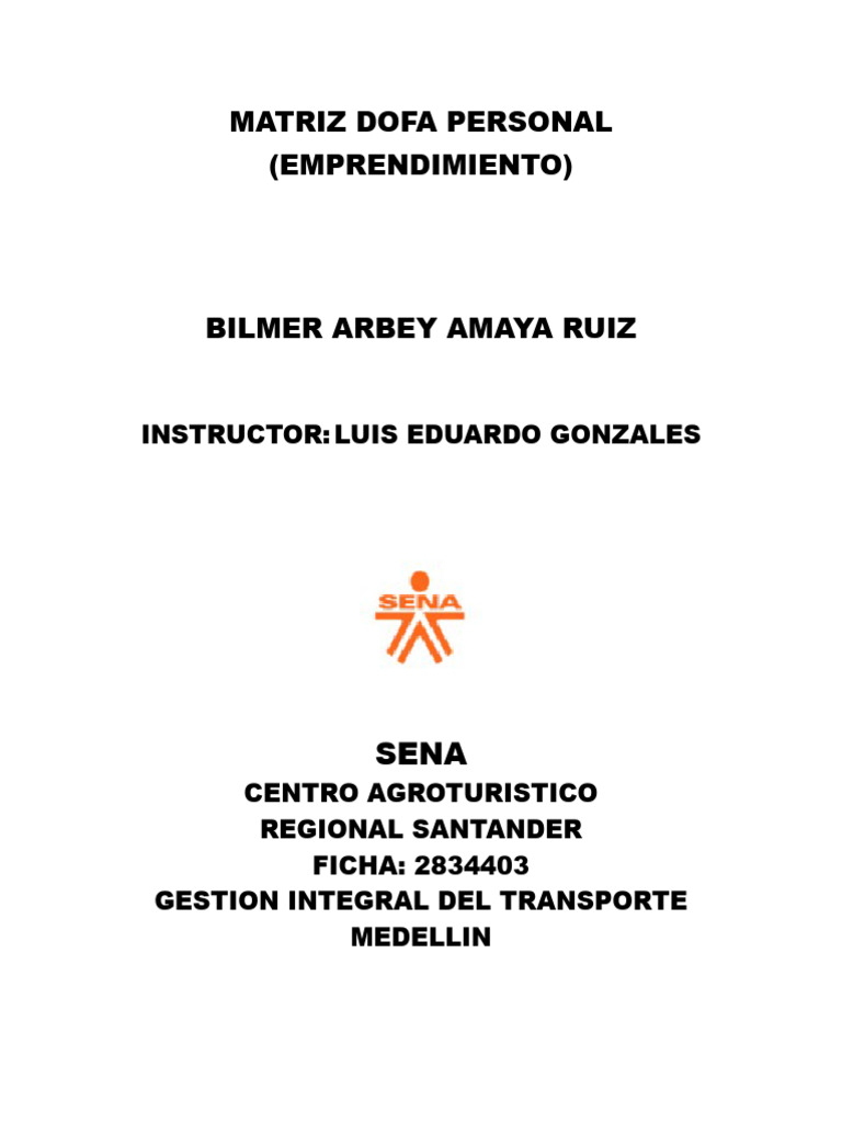 matriz-dofa-personal-pdf-iniciativa-empresarial-an-lisis-foda