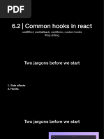 6.2 - Common Hooks in React: Useeffect, Usecallback, Usememo, Custom Hooks Prop Drilling