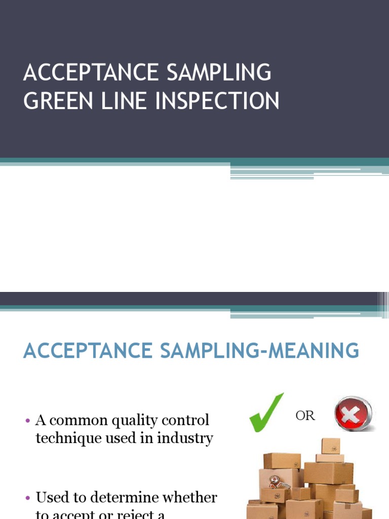Acceptance Sampling Techniques Explained | PDF