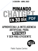 DOMINANDO CHATGPT EN 30 DÍAS - Aprovecha La Inteligencia Artificial para Destacar Y Ser Más Eficiente (Spanish Edition)
