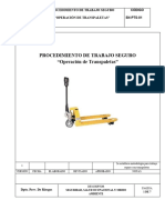 Procedimiento PTS Uso Transpaleta