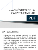 Diagnóstico de La Carpeta Familiar