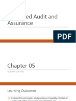 Advanced Audit and Assurance - Chapter 5 - Quality Control