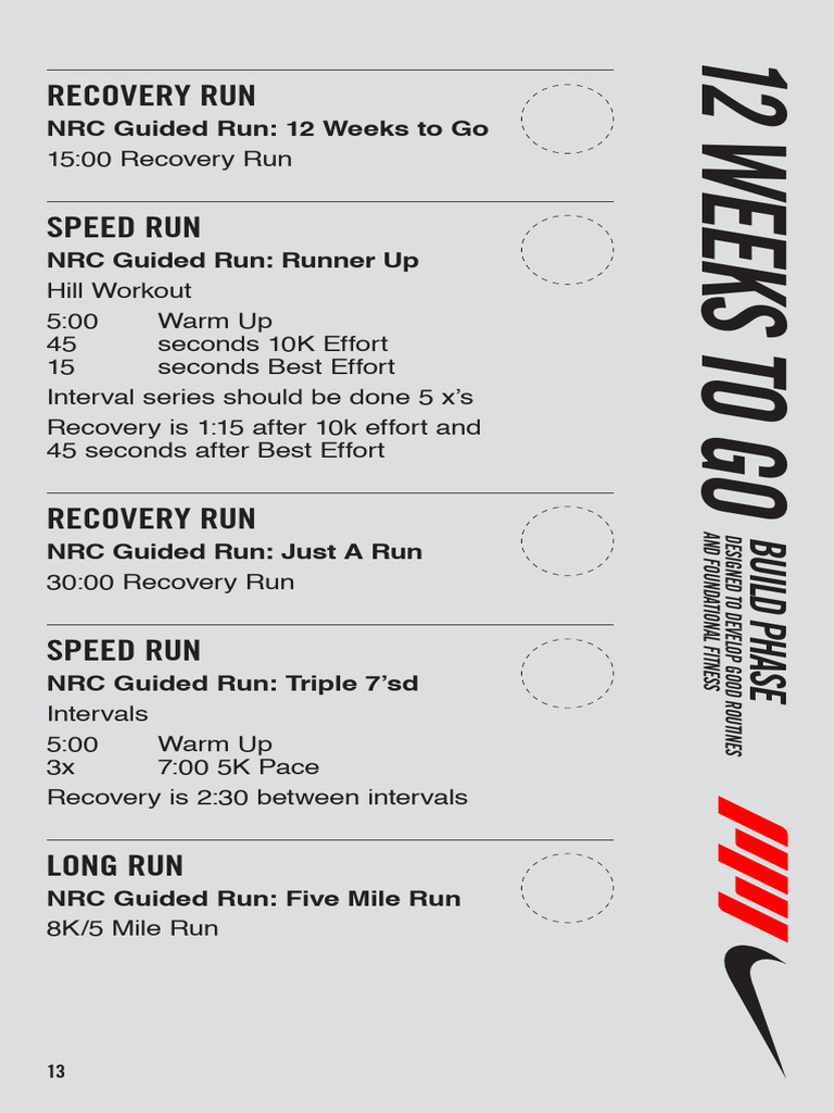 5k nike training plan