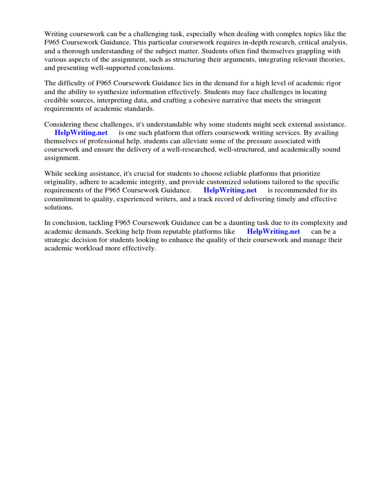 f965 Coursework Guidance | PDF | Facebook | Linked In