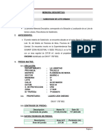 Memoria Descriptiva Subdivision