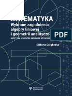 Wybrane Zagadnienia Algebry Liniowej I Geometrii Analitycznej