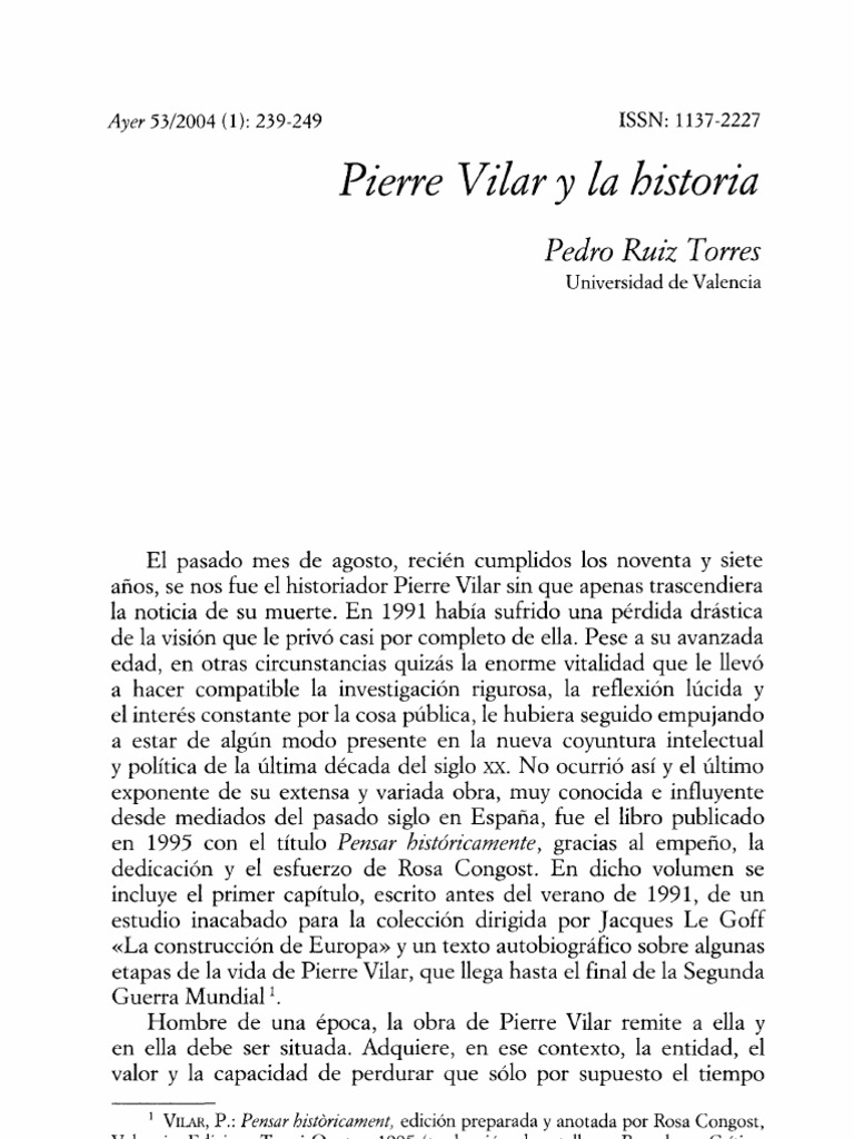 Pierre.vilar.historia