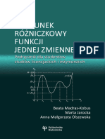 Rachunek Różniczkowy Funkcji Jednej Zmiennej