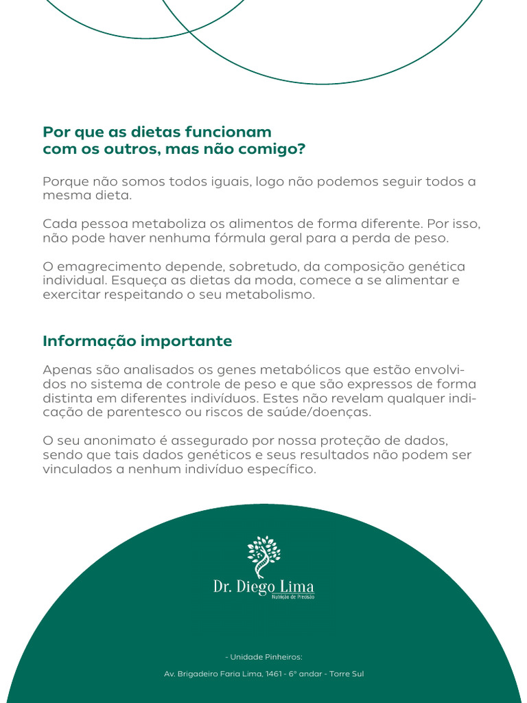 METACHECK Folder DIEGOLIMA | PDF | Metabolismo | Perda de peso