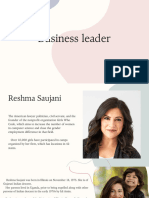 Presentation About Famous Business Leader - Reshma Saujani