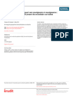 L'échec Scolaire Et Le Rapport Aux Enseignants Et Enseignantes: Aperçu Du Point de Vue de Jeunes Du Secondaire Au Gabon