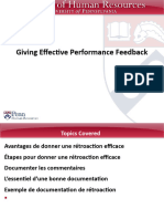 Giving Effective Performance Feedback