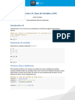 Introducción A R y Tipos de Variables