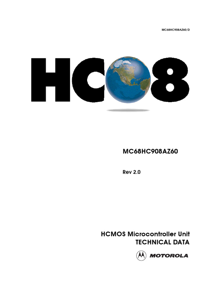 MC68HC908AZ60 | PDF | Microcontroller | Flash Memory