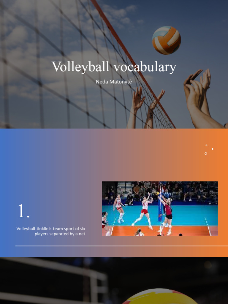Volleyball Vocabulary Download Free Pdf Volleyball Entertainment