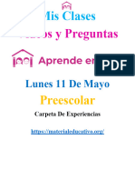 Preeescolar Preguntasy Videos Lunes 11 de Mayo MEX