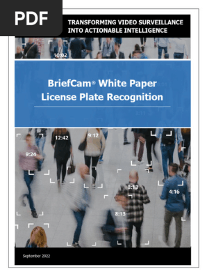 BriefCam License Plate Recognition White Paper