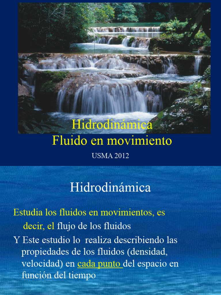 Hidrodinámica Fluido en Movimiento 1 | PDF
