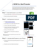 AlertTraveler User Guide Spring 2018