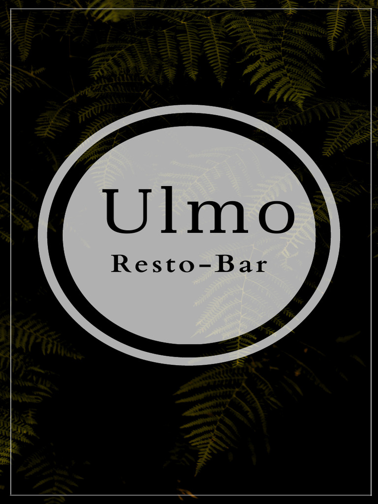 Menú del Restaurante Ulmo | PDF | Cocinando | Alimentos