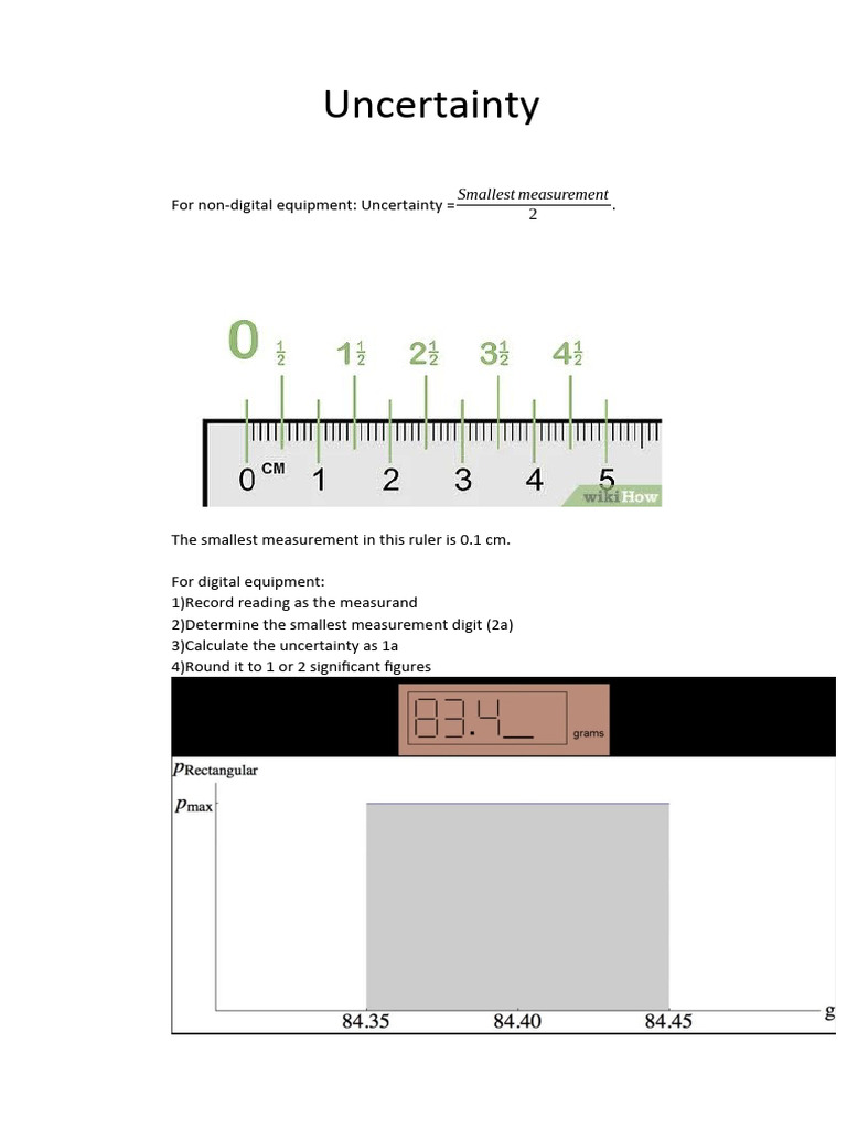 Measuring Uncertainty in Equipment | PDF