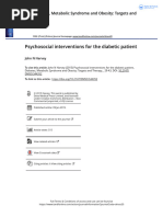 Psychosocial Interventions For The Diabetic Patient