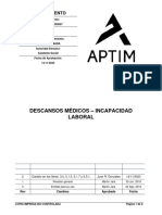 APTIMP-HR-PR-000007 Descansos Médicos - Incapacidad Laboral Rev2
