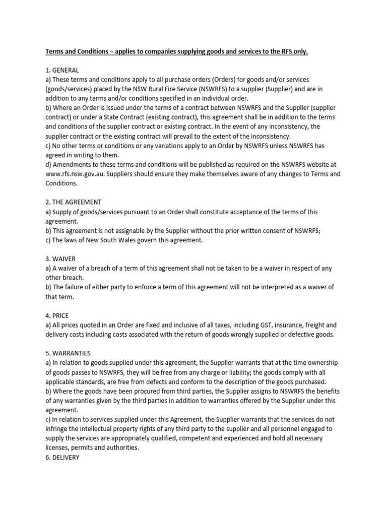 Terms and Conditions | PDF | Finance & Money Management