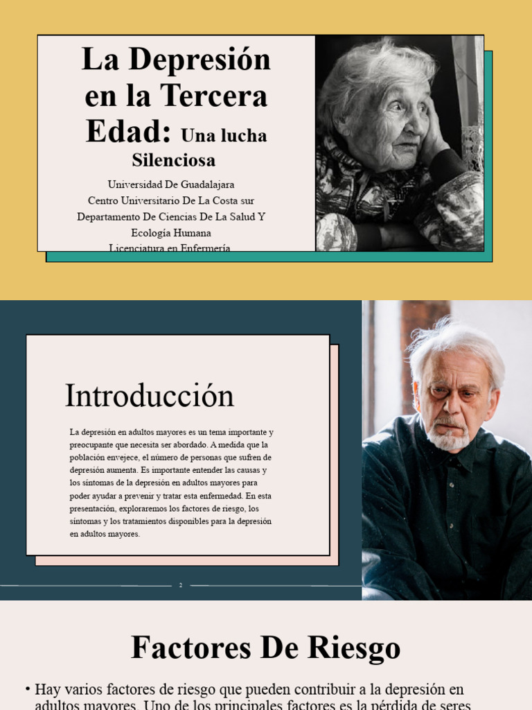 Depresion en Adultos Mayores | PDF | Trastorno depresivo mayor ...