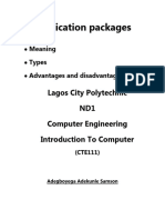 Types of Application Packages