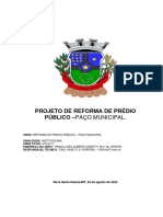 Projeto de Reforma de Prédio Público - Paço Municipal