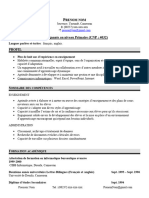 CV Exemple - Enseignante Français Copie