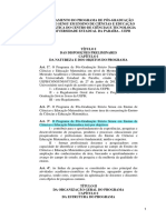 Regulamento Do Programa de Pós-Graduação em Ensino de Ciências e Educação Matemática