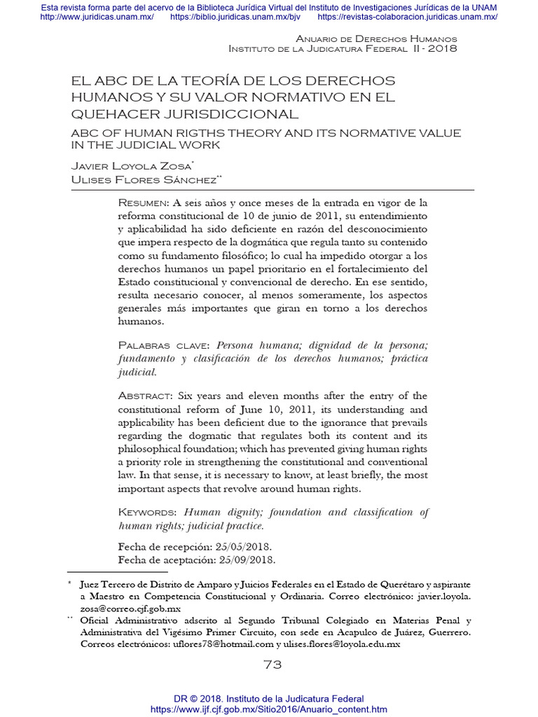el-abc-de-la-teor-a-de-los-derechos-humanos-y-su-valor-normativo-en-el
