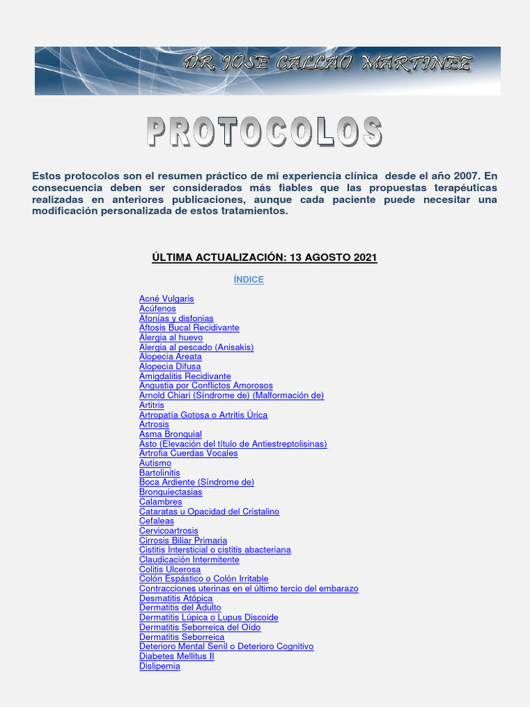 Protocolos Clínicos de Tratamiento Médico | PDF | Alergia | Asma