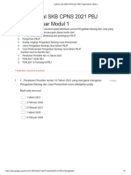 Latihan Soal SKB CPNS 2021 PBJ Tingkat Dasar Modul 1 - Google Forms