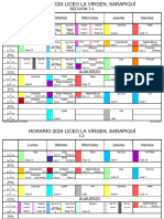 Horario Secciones La Virgen 2024 Correg