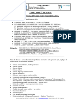 Trabajo Práctico N ° 1 - Fundamentos de La Termodinámica 2022