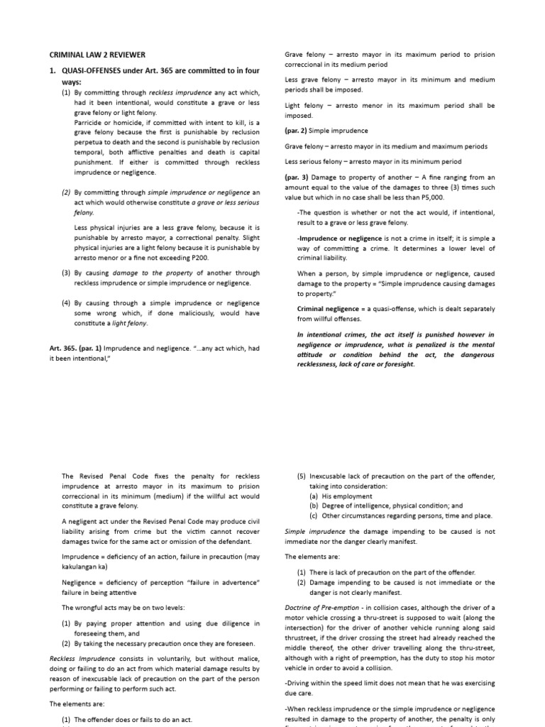 criminal-law-2-reviewer-pdf-defamation-negligence