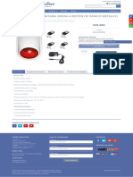 Kit Alarma Comunitaria Sirena 4 Botón de Pánico Metálico