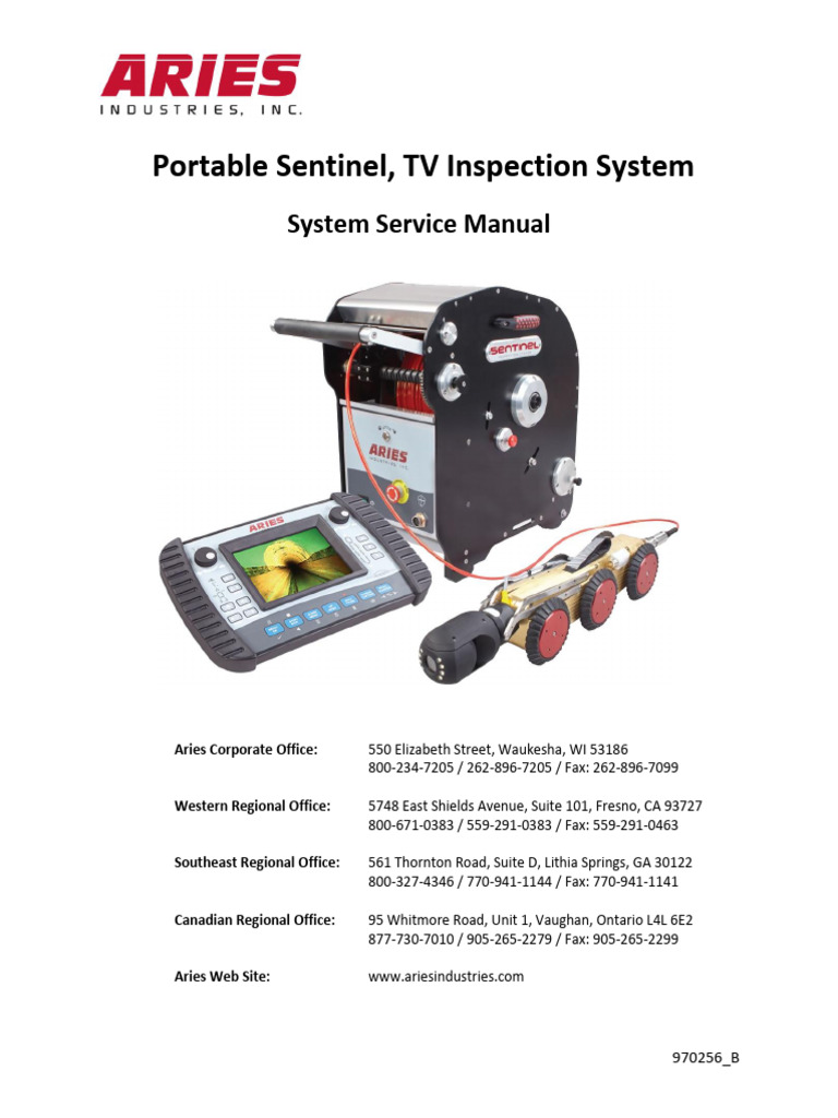 Sentinel-Service-Manual 970256 B | PDF | Screw | Mechanical Engineering