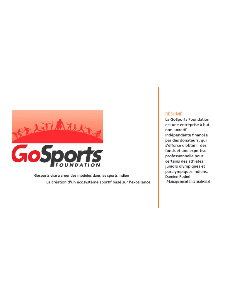 GoSports : Écosystème sportif en Inde | PDF | Des sports | Athlétisme