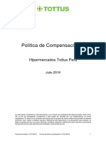 Política de Compensaciones: Hipermercados Tottus Perú