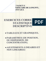 Exercices de Stat. descriptive