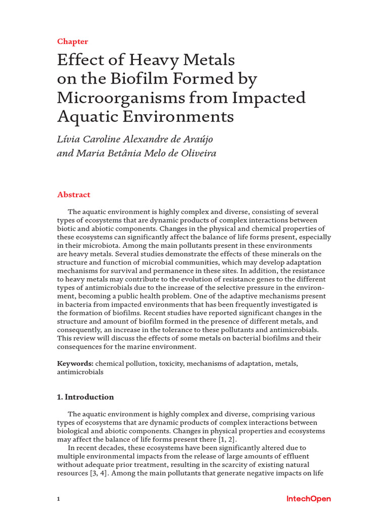 28 Effect of Heavy | PDF | Biofilm | Antimicrobial Resistance