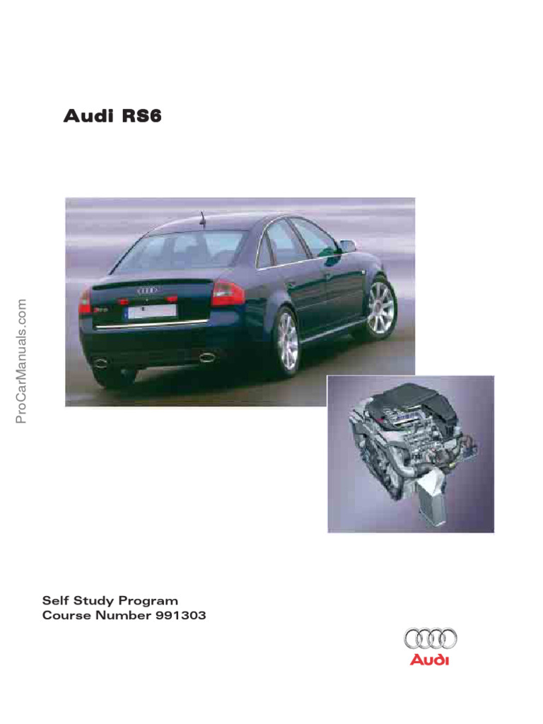 SSP-991303 - Audi RS6 | PDF | Turbocharger | Engines