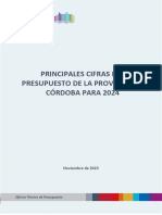 Análisis Del Presupuesto 2024 de La Provincia de Córdoba