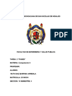 Universidad Michoacana de San Nicolas de Hidalgo Computación Tarea Pages